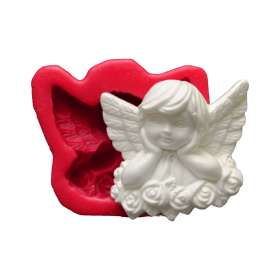 Силиконов калъп "Ангел с рози"